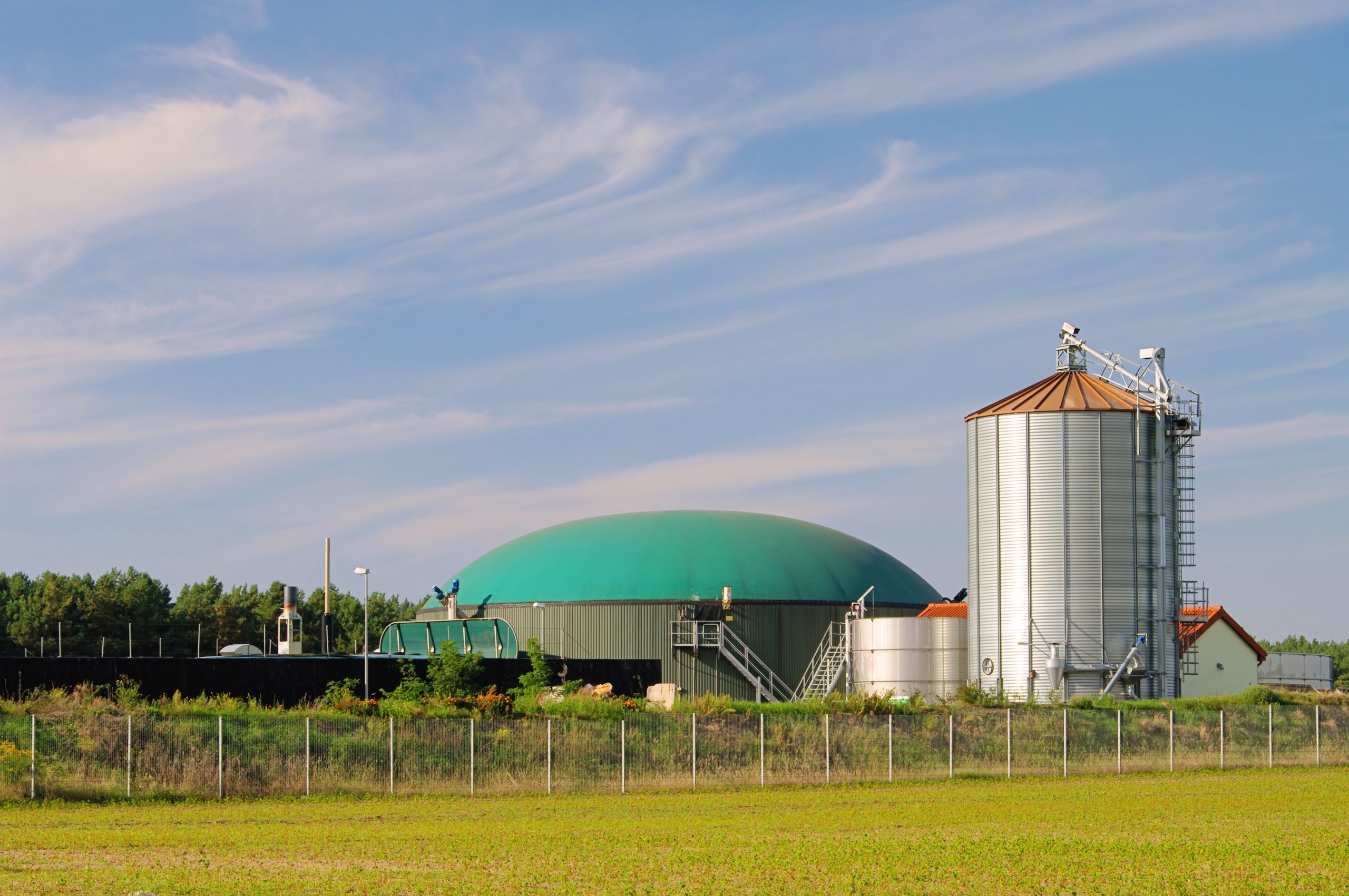 Biogasanlage-fernsicht